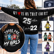 Personalized Those Are My Girls Volleyball Mom Shirt, Custom Sports Mom Gameday Shirt T1807 VH01