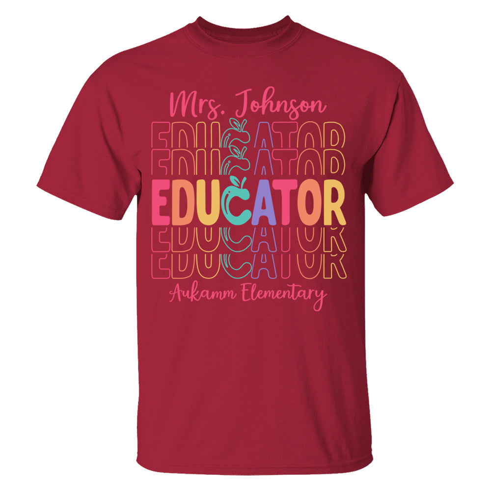 Teacher Back To School Shirt Personalized School Spirit Gift Ph99 Do99