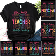 Teacher Back To School Shirt Personalized School Spirit Gift Ph99 Do99