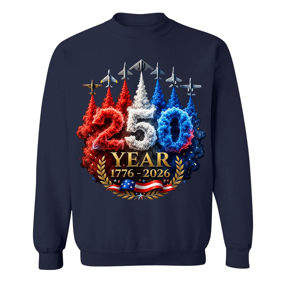 USA 250th Anniversary Patriotic T-Shirt, America 250 Years 4th of July Tee Hv01