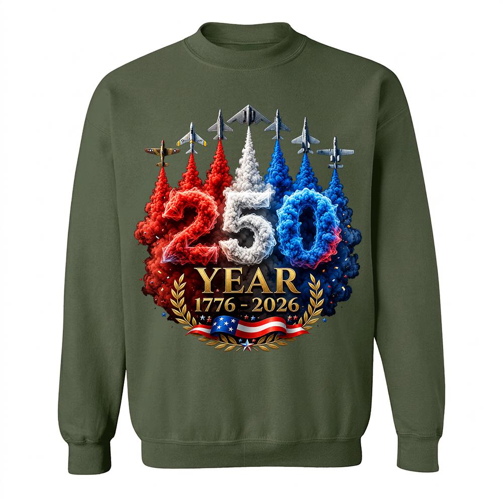 USA 250th Anniversary Patriotic T-Shirt, America 250 Years 4th of July Tee Hv01