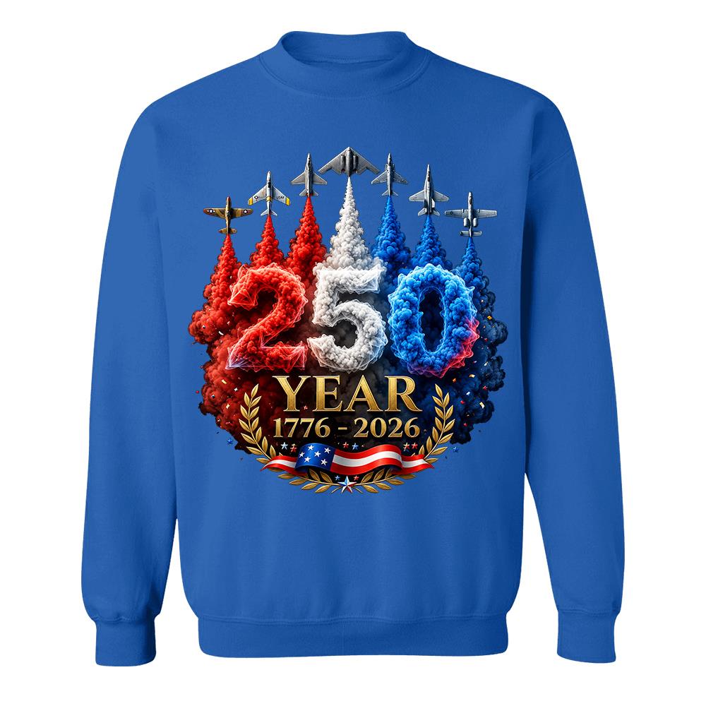 USA 250th Anniversary Patriotic T-Shirt, America 250 Years 4th of July Tee Hv01