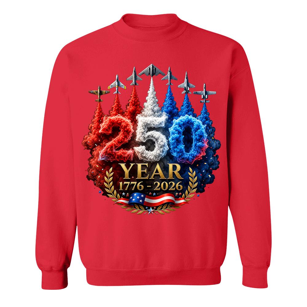 USA 250th Anniversary Patriotic T-Shirt, America 250 Years 4th of July Tee Hv01