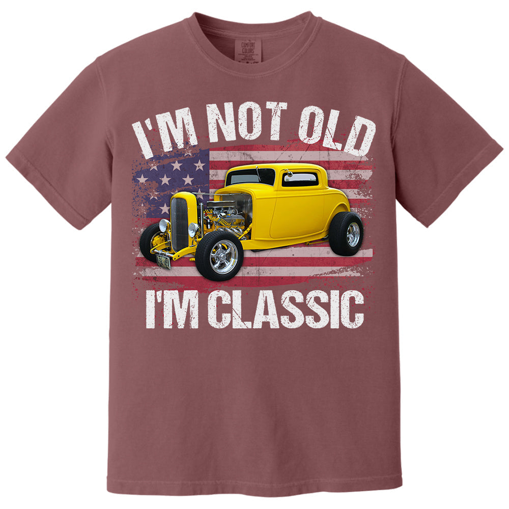 I'm Not Old I'm Classic Funny Car Graphic - Custom Upload Car Photo Shirts Pt99