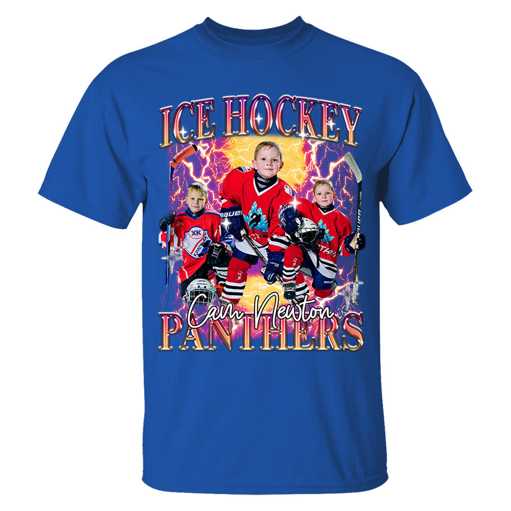 Custom GameDay Ice Hockey Bootleg Shirt 90s Vintage Bootleg Custom Face Personalized T Shirt