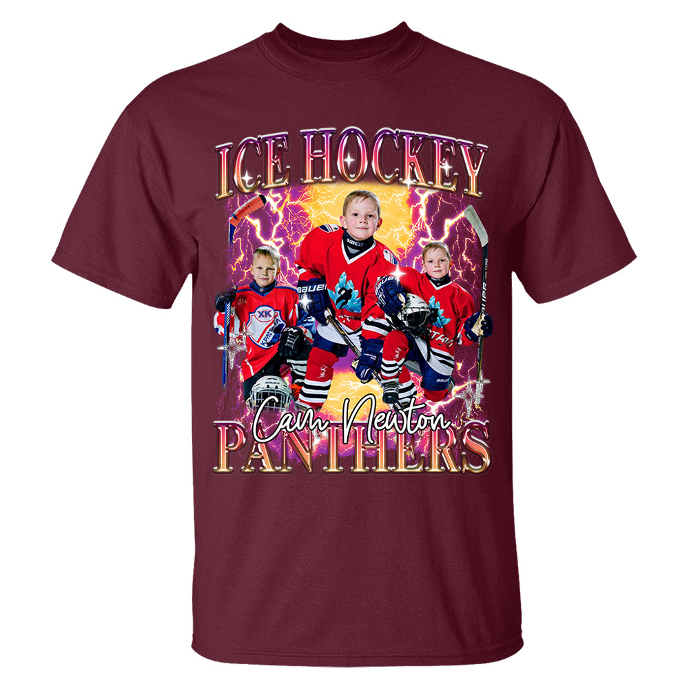 Custom GameDay Ice Hockey Bootleg Shirt 90s Vintage Bootleg Custom Face Personalized T Shirt