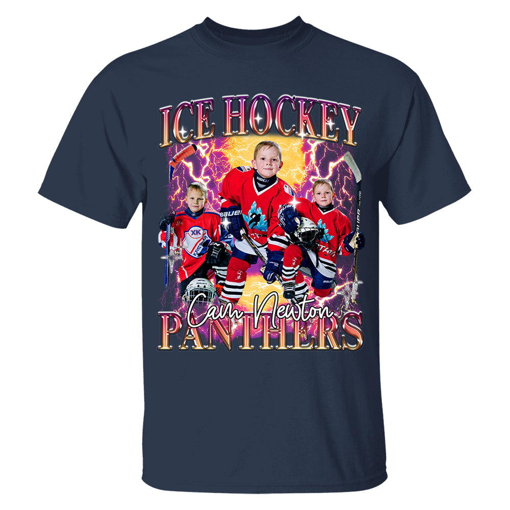 Custom GameDay Ice Hockey Bootleg Shirt 90s Vintage Bootleg Custom Face Personalized T Shirt