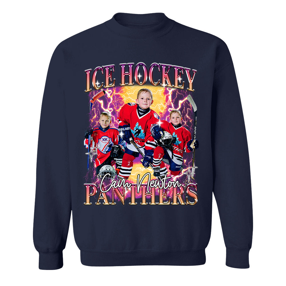 Custom GameDay Ice Hockey Bootleg Shirt 90s Vintage Bootleg Custom Face Personalized T Shirt