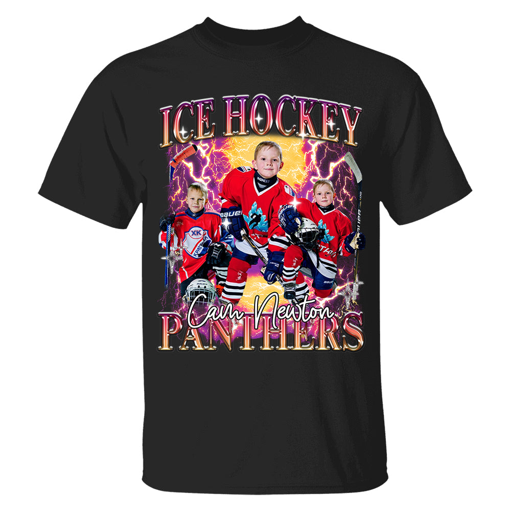 Custom GameDay Ice Hockey Bootleg Shirt 90s Vintage Bootleg Custom Face Personalized T Shirt