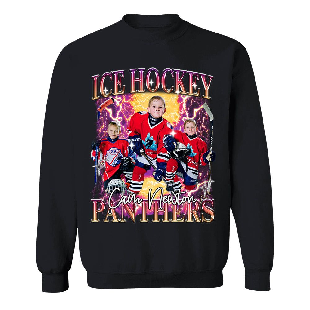 Custom GameDay Ice Hockey Bootleg Shirt 90s Vintage Bootleg Custom Face Personalized T Shirt