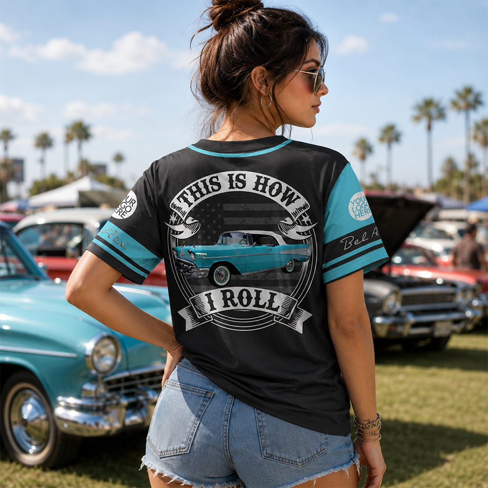 This Is How I Roll - Personalized Classic Car Photo Baseball Jersey A2110 Hv01