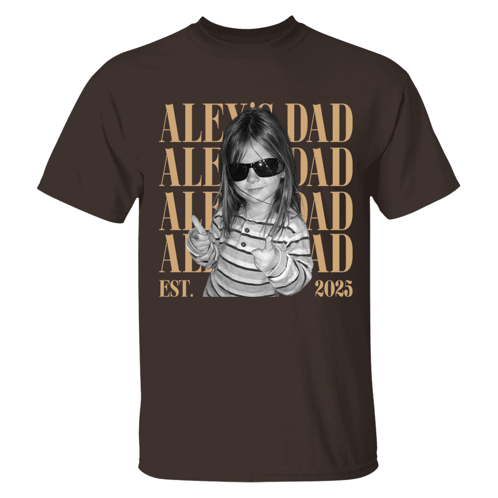 Classic Custom Dad Vintage Photo Shirt: Personalized Fathers Day Shirt With Kids Photo, Funny Dad Shirt, Best Dad Ever Shirt, New Dad Gift T24