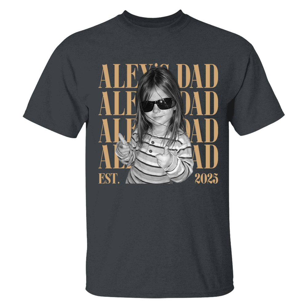 Classic Custom Dad Vintage Photo Shirt: Personalized Fathers Day Shirt With Kids Photo, Funny Dad Shirt, Best Dad Ever Shirt, New Dad Gift T24