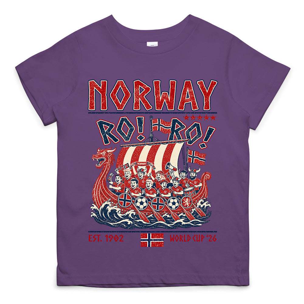 Ro Ro Norway Soccer Shirt – Viking Ship Soccer Fan Tee - Norway Team Soccer 2026 Hv01