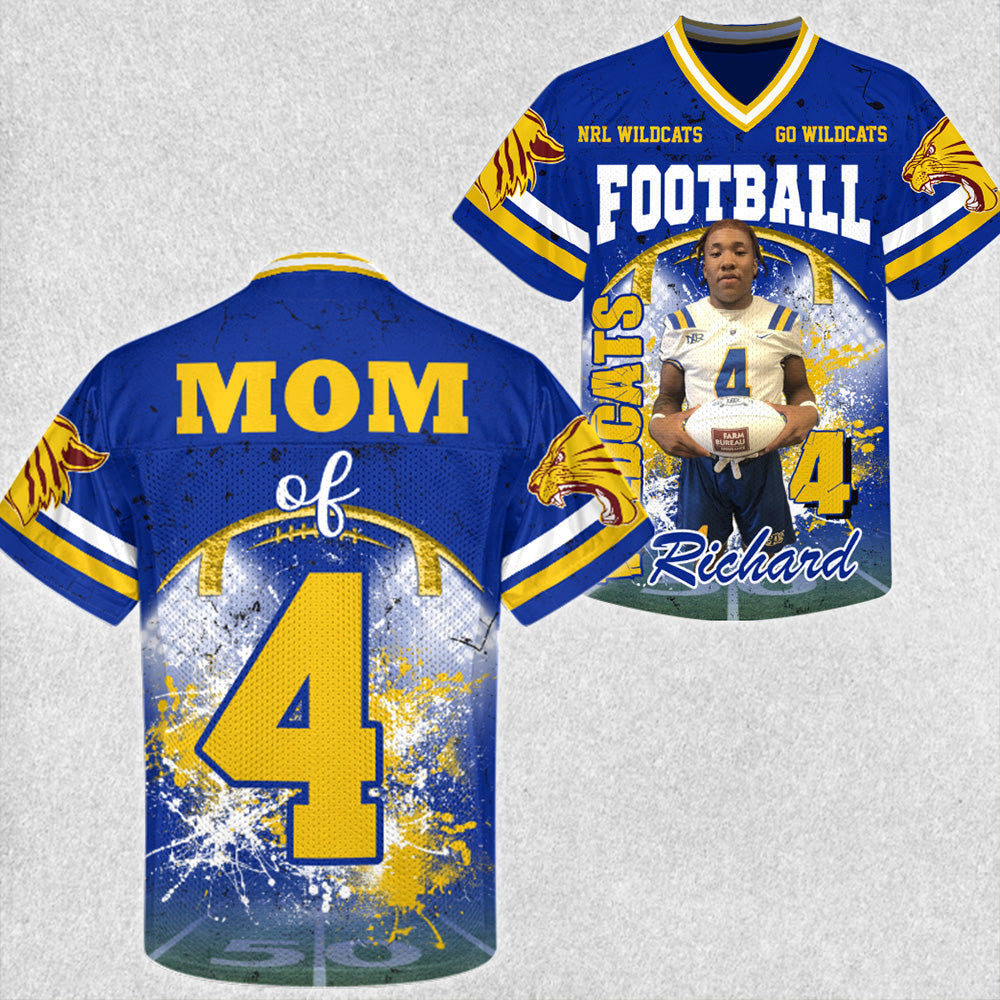 Custom Photo Football Jersey Game Day Shirt Gift For Sport Family H2511