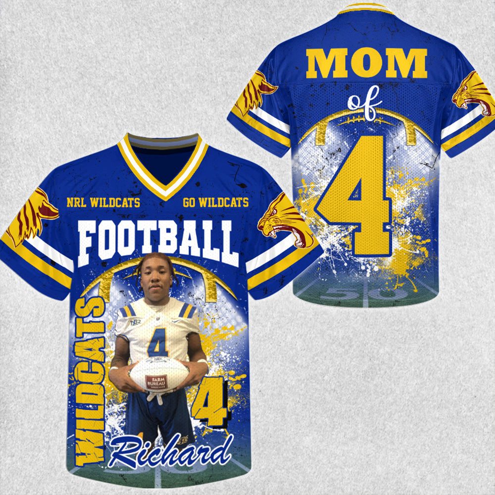 Custom Photo Football Jersey Game Day Shirt Gift For Sport Family H2511
