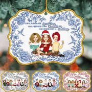 Let The Good Times Roll - Bestie Personalized Toile De Jouy Style  Acrylic Ornament - Christmas Gift For Best Friends, BFF, Sisters Nh00