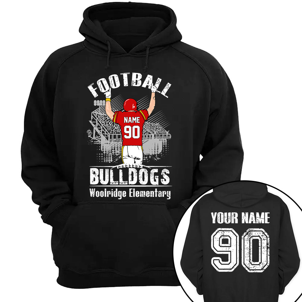 Personalized Football Shirt Mascot School's Name Sport Spirit T-Shirt K1702