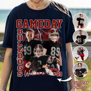 Custom Photo Vintage Graphic 90s T-shirt Football Gameday Shirt Custom Bootleg Rap Tee Tu24 Hv01
