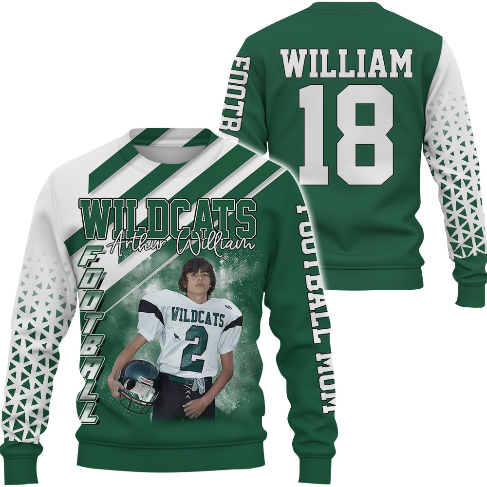 Personalized All Over Print Shirt Custom Photo Name Number Player Gift For Football Football Lovers K1702