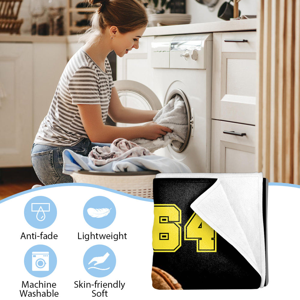 Custom Name And Number Softball Game Days Blanket Gift For Softball Player Softball Lovers