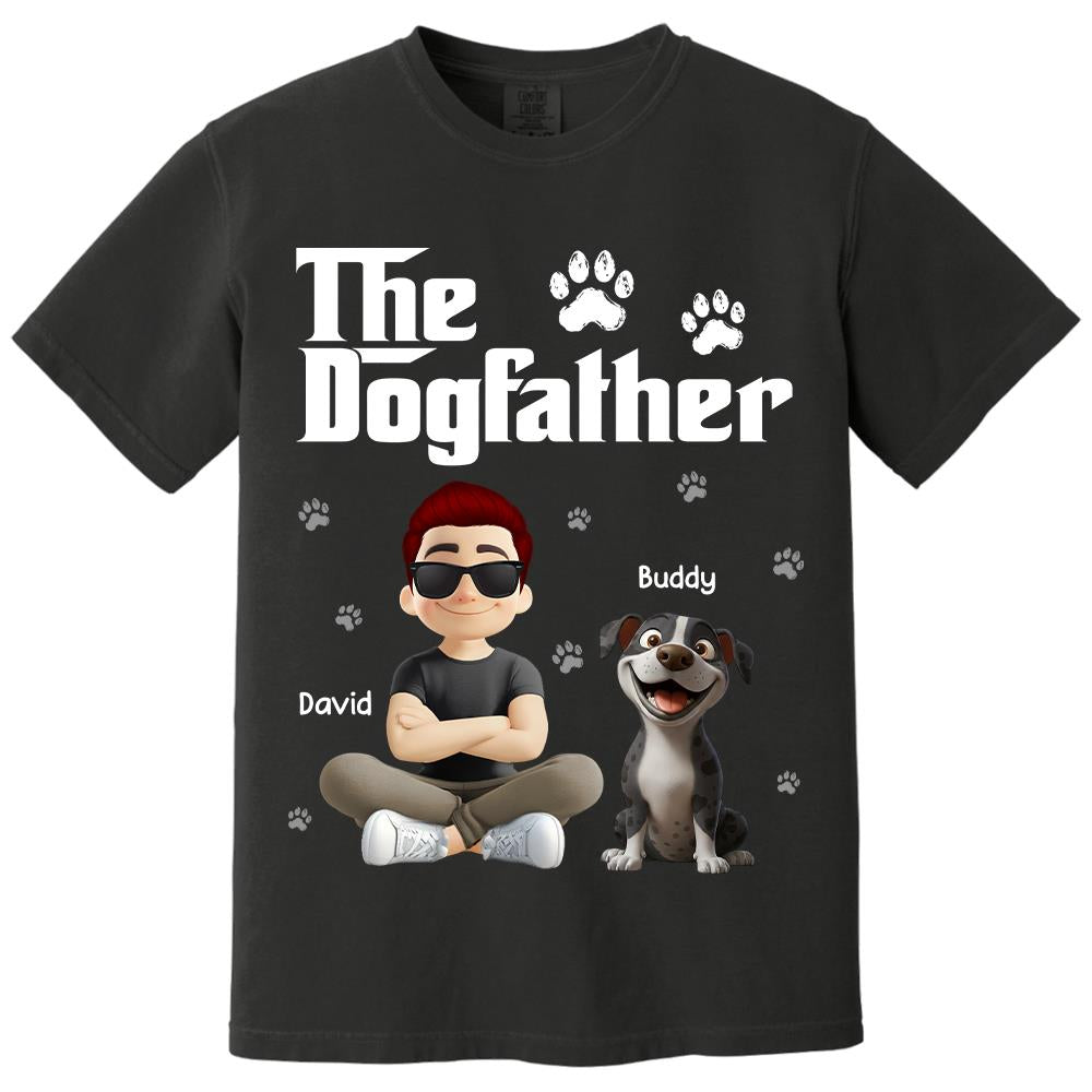 The Dogfather Dogmother - Personalized Shirt - Gift For Dog Lovers T1807 Hv01