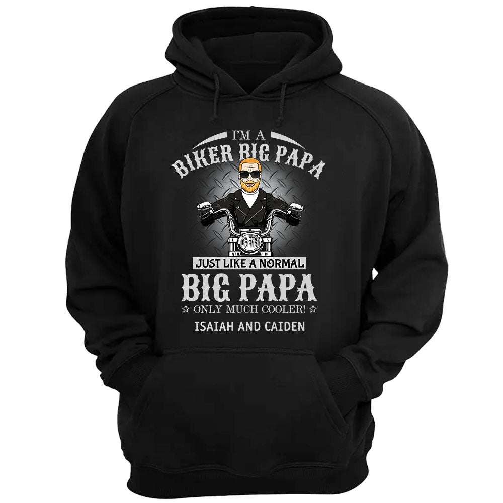 I Am A Biker Papa Just Like A Normal Papa Only Much Cooler Shirt For Grandpa