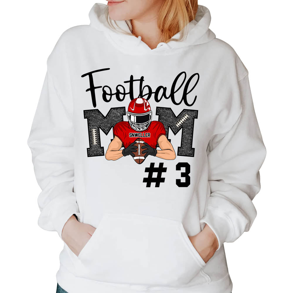American Football Mom Team Shirt - Personalized Football Mom Shirts