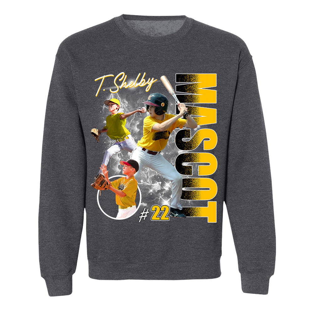 Custom Photo Baseball Player Shirt - Personalized Team Name School Name Bootleg Shirt