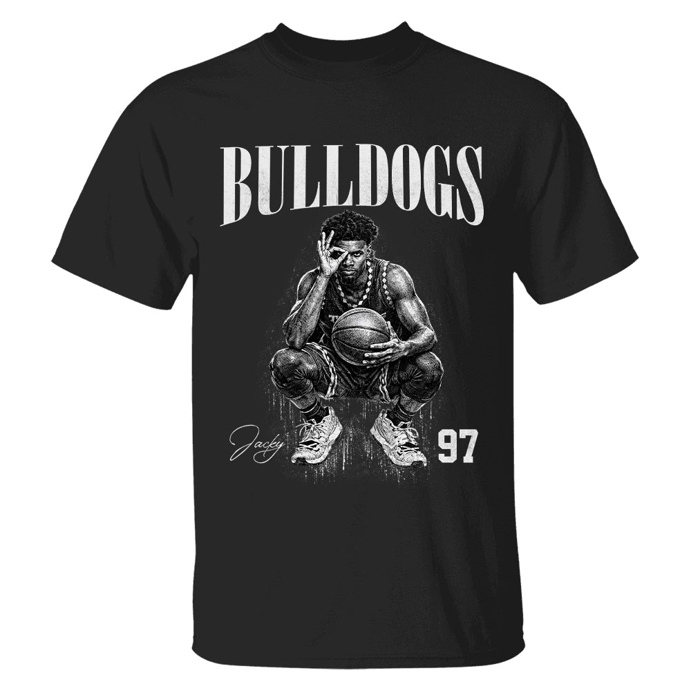 Custom Photo Basketball Player Shirt Personalized Washed Tee Retro Bootleg Shirt For Basketball Players Tu24