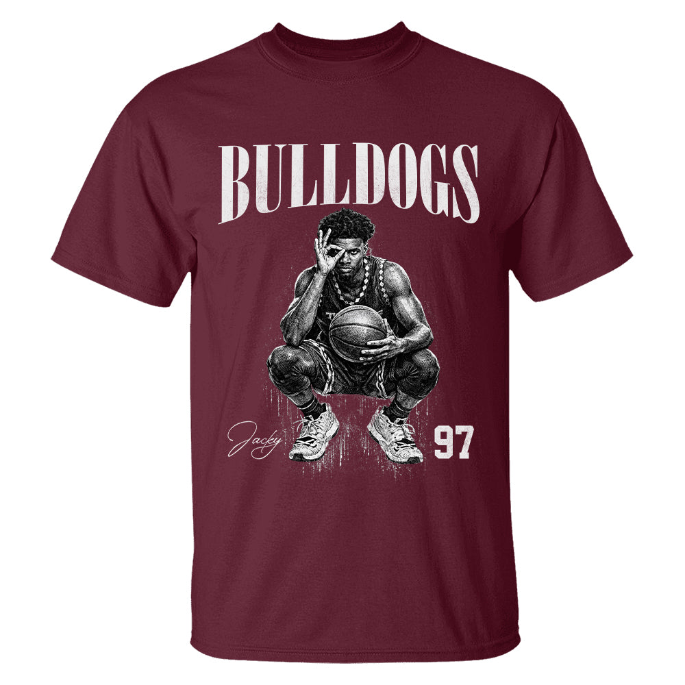 Custom Photo Basketball Player Shirt Personalized Washed Tee Retro Bootleg Shirt For Basketball Players Tu24