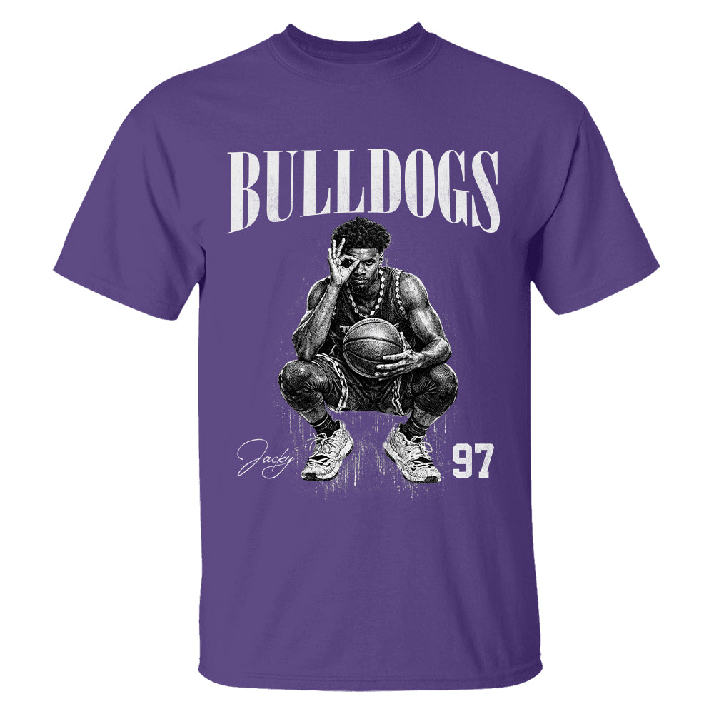 Custom Photo Basketball Player Shirt Personalized Washed Tee Retro Bootleg Shirt For Basketball Players Tu24
