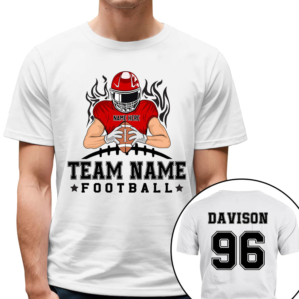Personalized American Football Team Shirt - Football GameDay Custom Shirt