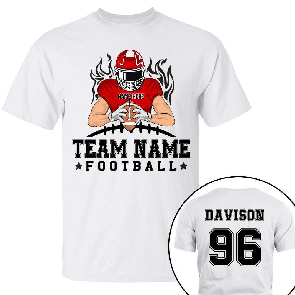 Personalized American Football Team Shirt - Football GameDay Custom Shirt