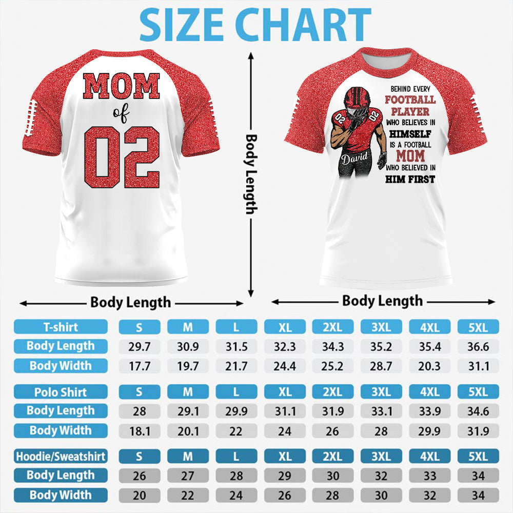 Behind Every Football Player Shirt - Personalized All Over Print Shirt For Football Family Tu24 Pt99