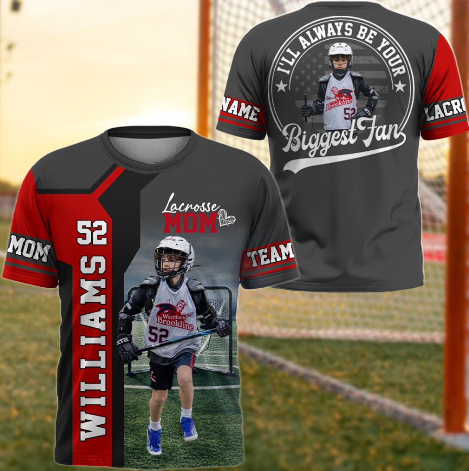 Lacrosse Mom - Custom Gifts Personalized Shirt Baseball Family NA04 T24