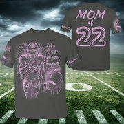 I'll Always Your Biggest Fan - Personalized Bleach Style Football Shirt For Football Mom NA04