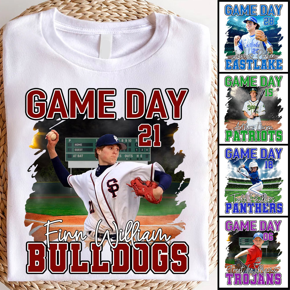 Baseball Game Day Personalized Shirt Custom Team Name Gift For Baseball Player Ph99 Do99