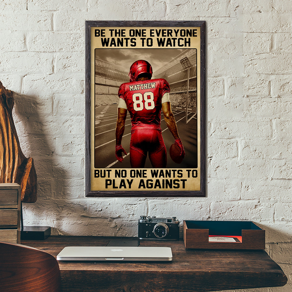 Personalized Vintage American Football Poster Gift For Football Lovers Tu24 Hv01