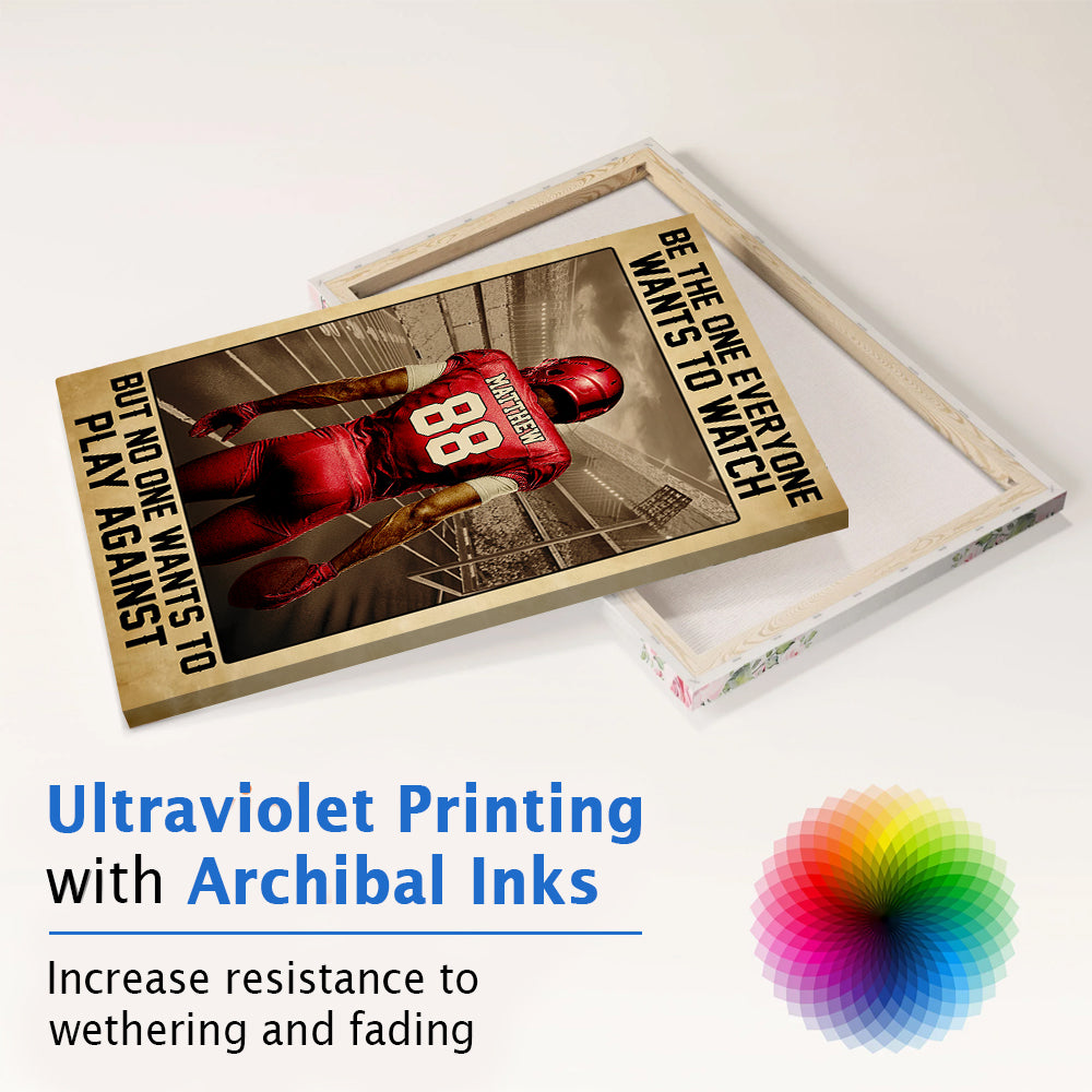 Personalized Vintage American Football Poster Gift For Football Lovers Tu24 Hv01