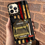 Custom Clothes And Helmet Firefighter Phone Case Gift For Firefighter K1702 Trhn