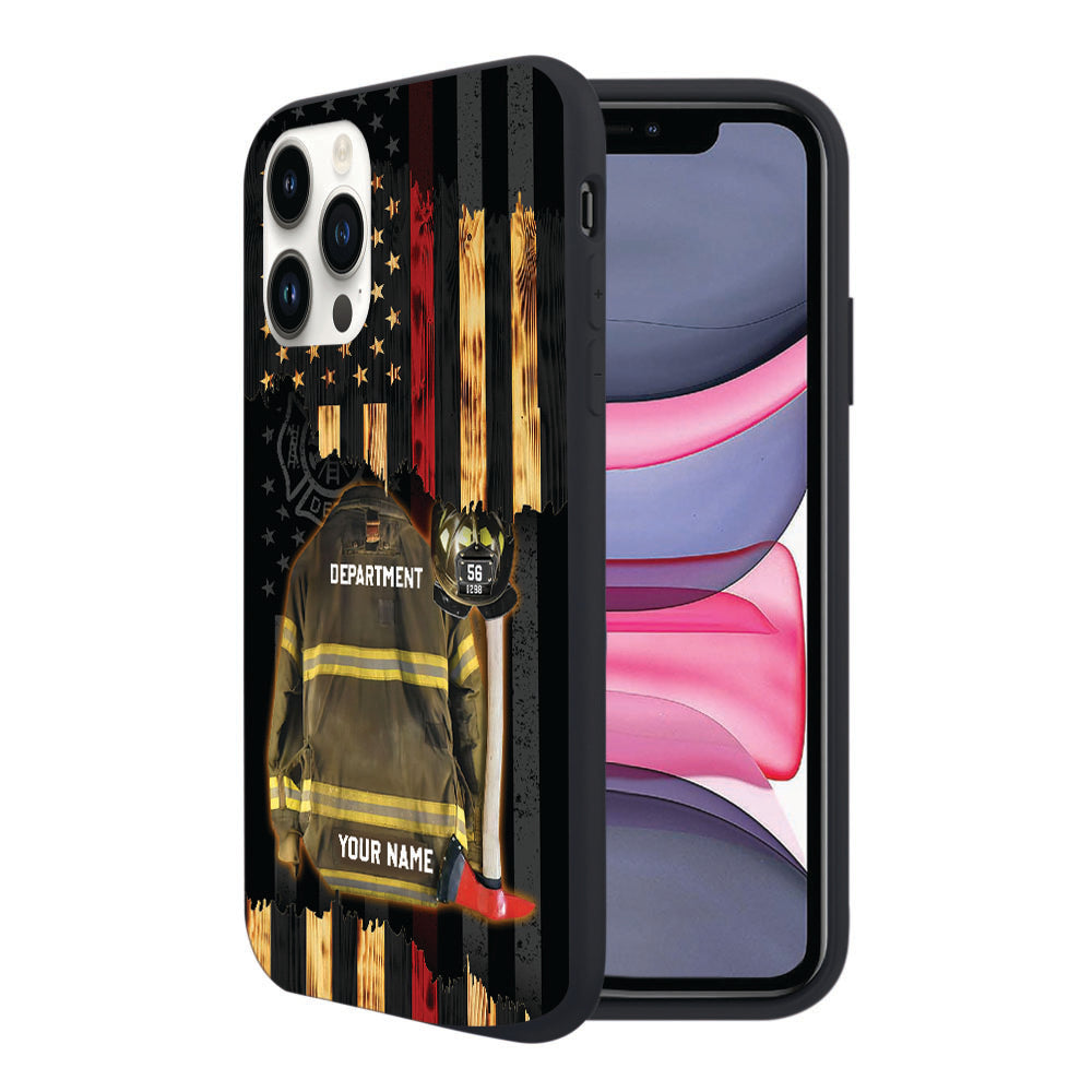 Custom Clothes And Helmet Firefighter Phone Case Gift For Firefighter K1702 Trhn