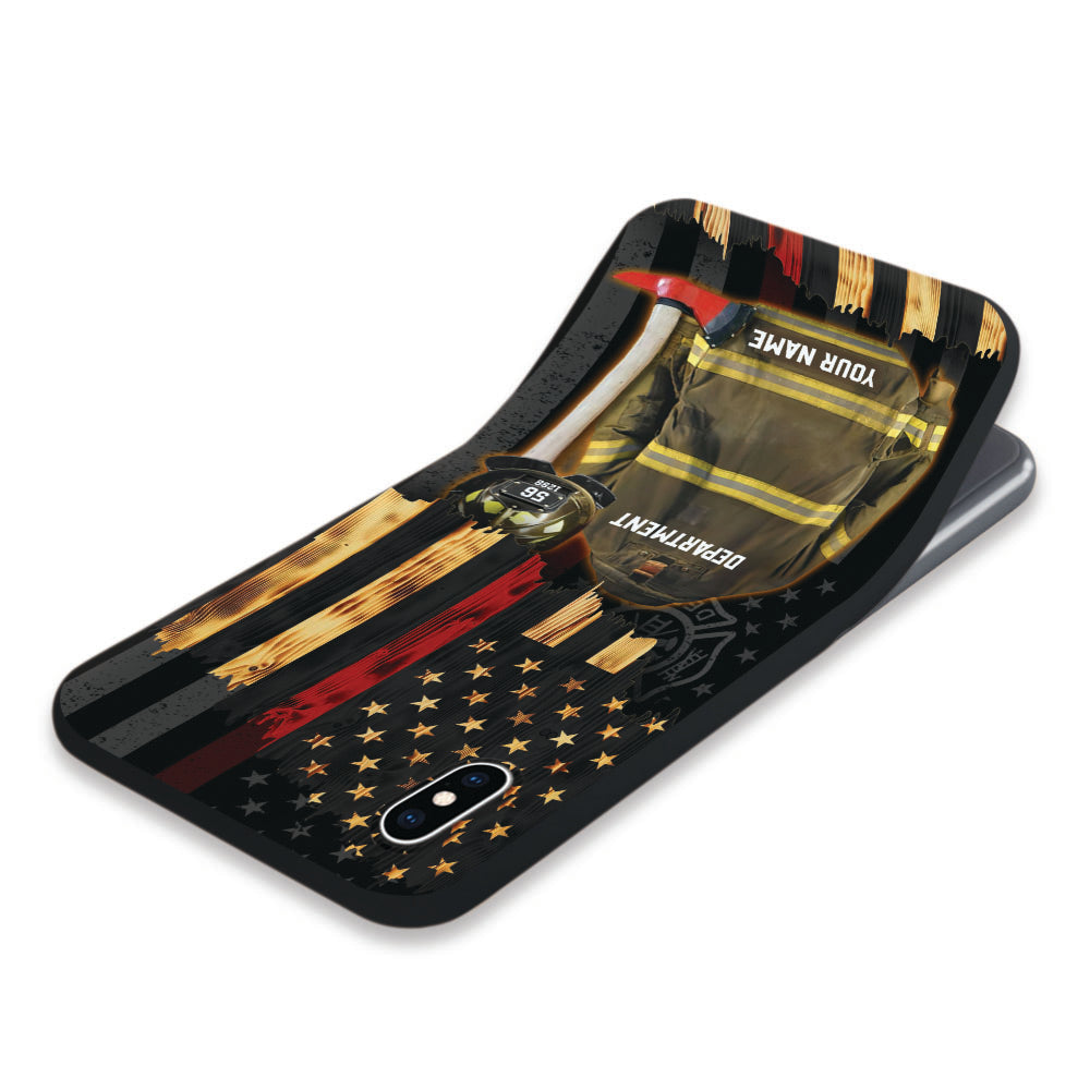 Custom Clothes And Helmet Firefighter Phone Case Gift For Firefighter K1702 Trhn
