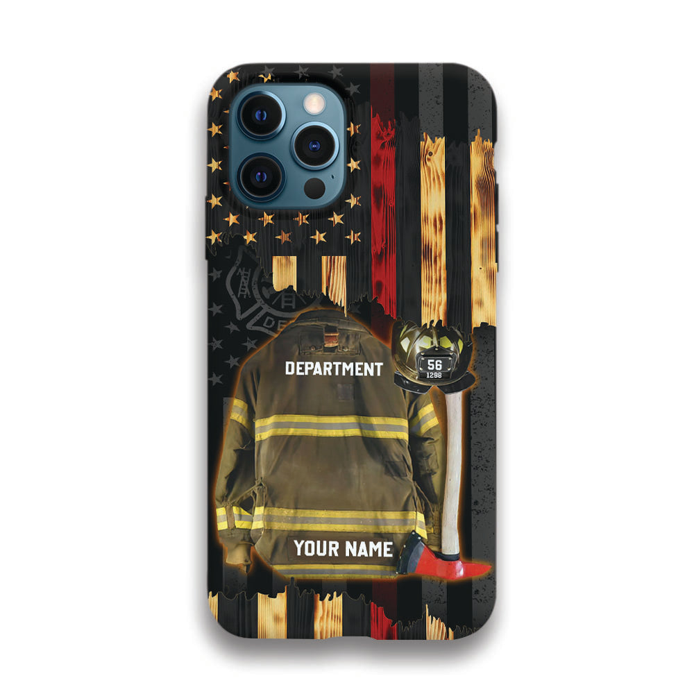 Custom Clothes And Helmet Firefighter Phone Case Gift For Firefighter K1702 Trhn