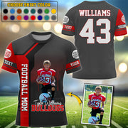 Custom Photo Gameday Football All Over Print Shirt Gift For Football Mom Football Lovers Tu24