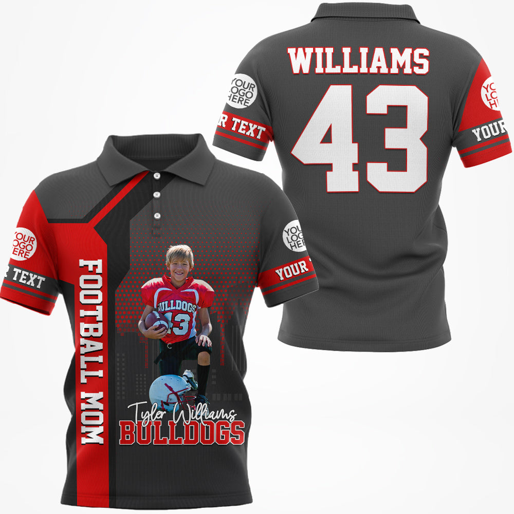 Custom Photo Gameday Football All Over Print Shirt Gift For Football Mom Football Lovers Tu24