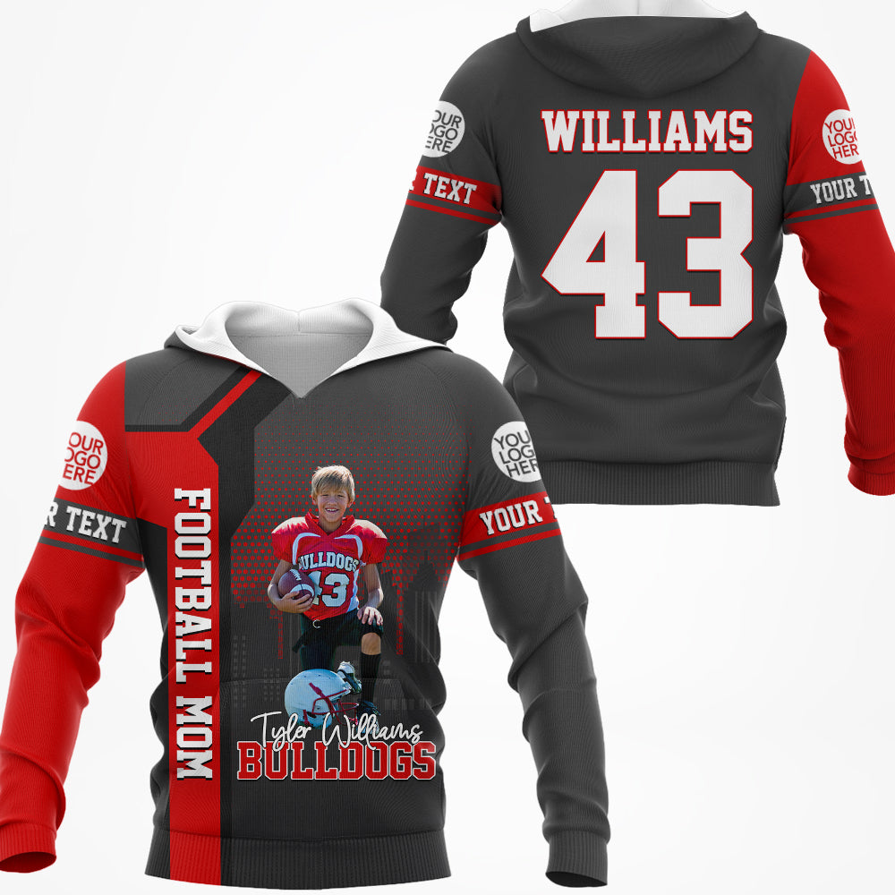 Custom Photo Gameday Football All Over Print Shirt Gift For Football Mom Football Lovers Tu24