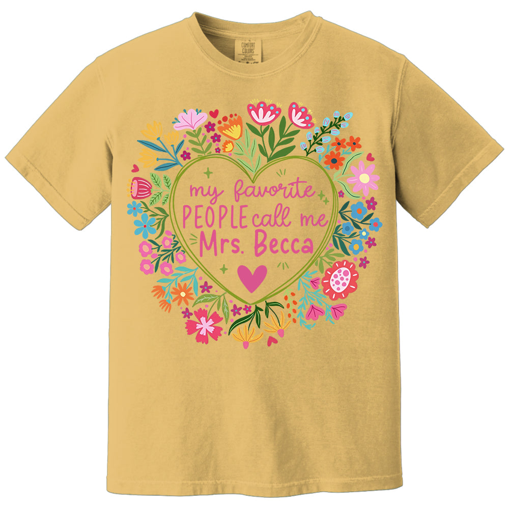 Personalized My Favorite People Call Me Teacher Personalized Shirt,  Gift For Teacher Tu24 Li29