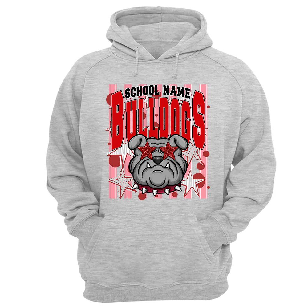 Gameday School Spirit,  Personalized School Spirit Retro School Mascot, Football Baseball Softball Team Shirt, Gift For Teacher Student Sport Lovers MI209 Nh00