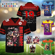 Custom Photo Football Player Shirt - Personalized Team Name School Name Football Jersey Shirt Tu24 Li29